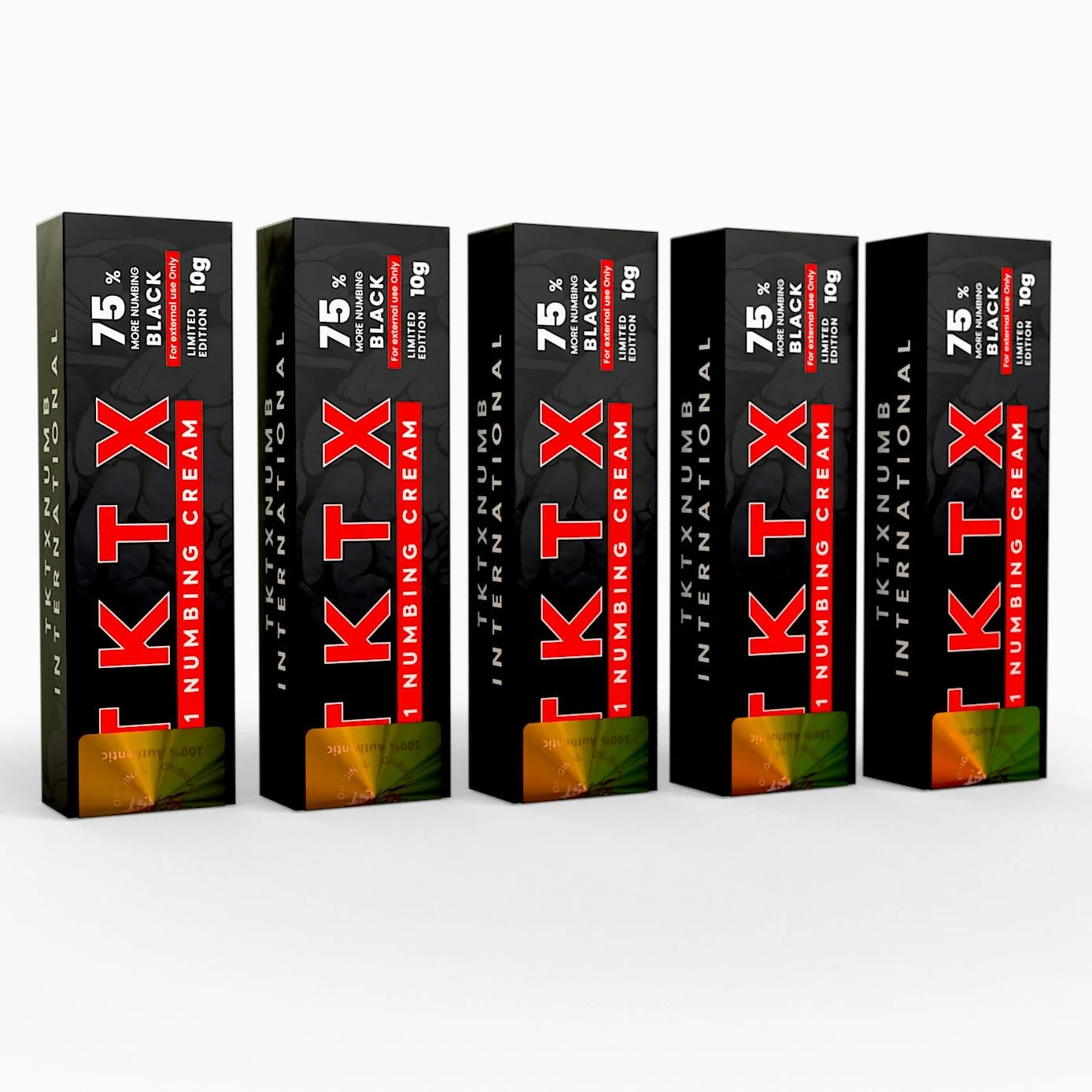 TKTX Numbing Cream Black 75% (5 Pack)